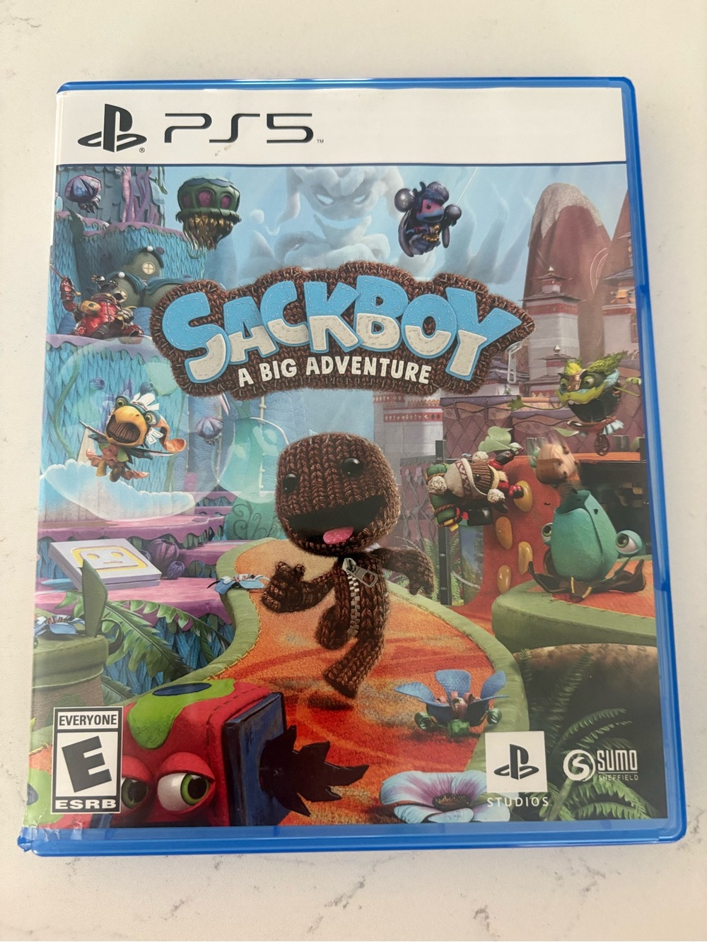 Sony PS5 Sackboy: A Big Adventure — Brown & Blue Cover